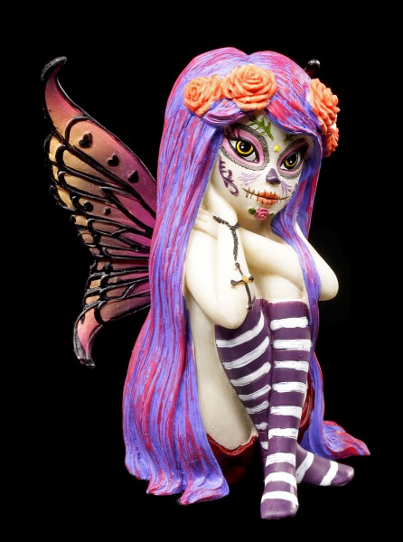 Elfen Figur Valentina Sugar Skull Fairy Gothic Fee Fantasy 