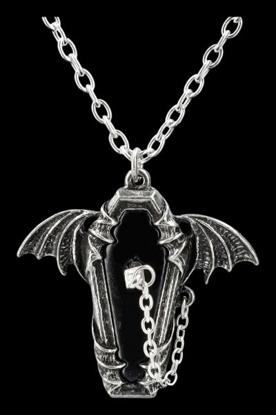 Necklace Coffin with Stake - Eternal Sleep