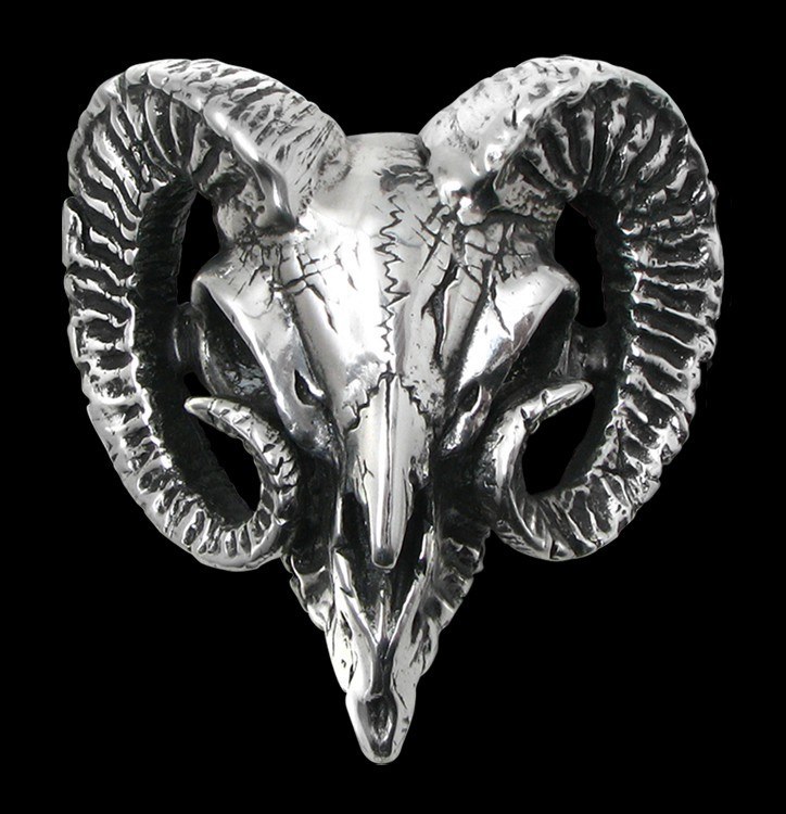 Alchemy Metal Wear - Gürtelschnalle - Ram's Skull