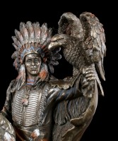 Native Indian Figurine - Chief with Eagle