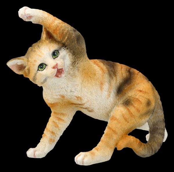 Katzen Figur beim Yoga - Drehhaltung