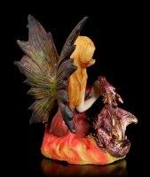 Fire Fairy Figurine - Fuoca with little Dragon