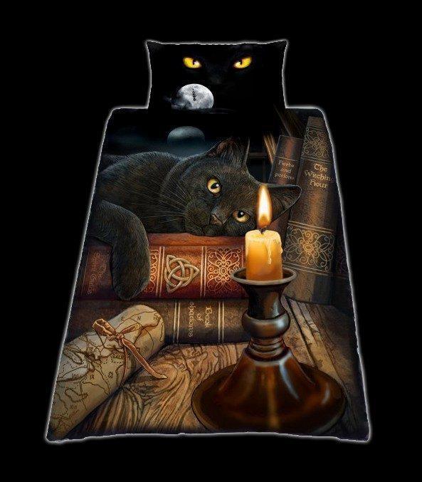 Fantasy Duvet Set with Cat - Witching Hour
