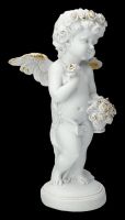 Angel Figurine - Cherub with Rose Basket