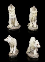 Wolf Figurines Set of 4 - Wild Pack