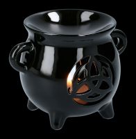 Keramik Duftlampe mit Triquetra