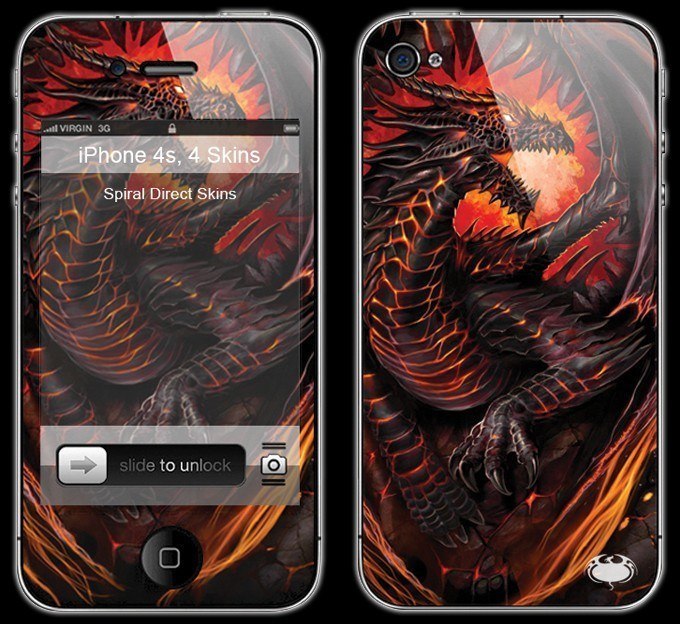 Drachen Smartphone Skin - Dragon Furnace