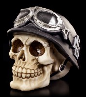 Skull - Iron Cross with Bikerhelmet