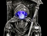 Reaper Figurine on Throne with LED - Soul Keeper