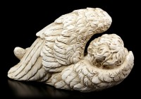Engel Figur - Baby eingehüllt in Flügel