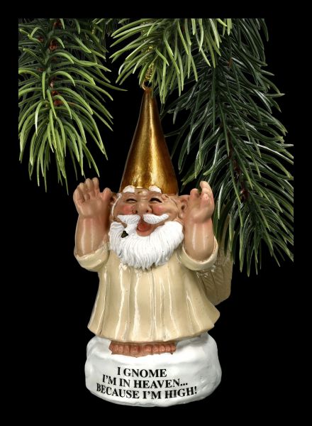 Christmas Tree Decoration - Garden Gnome Angel Stoner