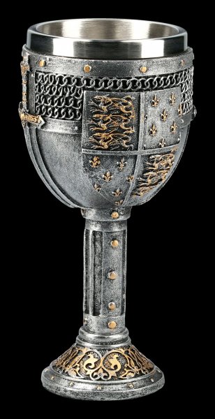 Mittelalter Kelch - Wappen mit Schwert