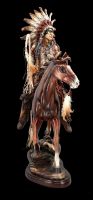 Indian Figurine - Chief with Horse XXL