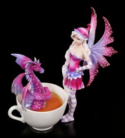 Cup Fairy Figurine with Dragon