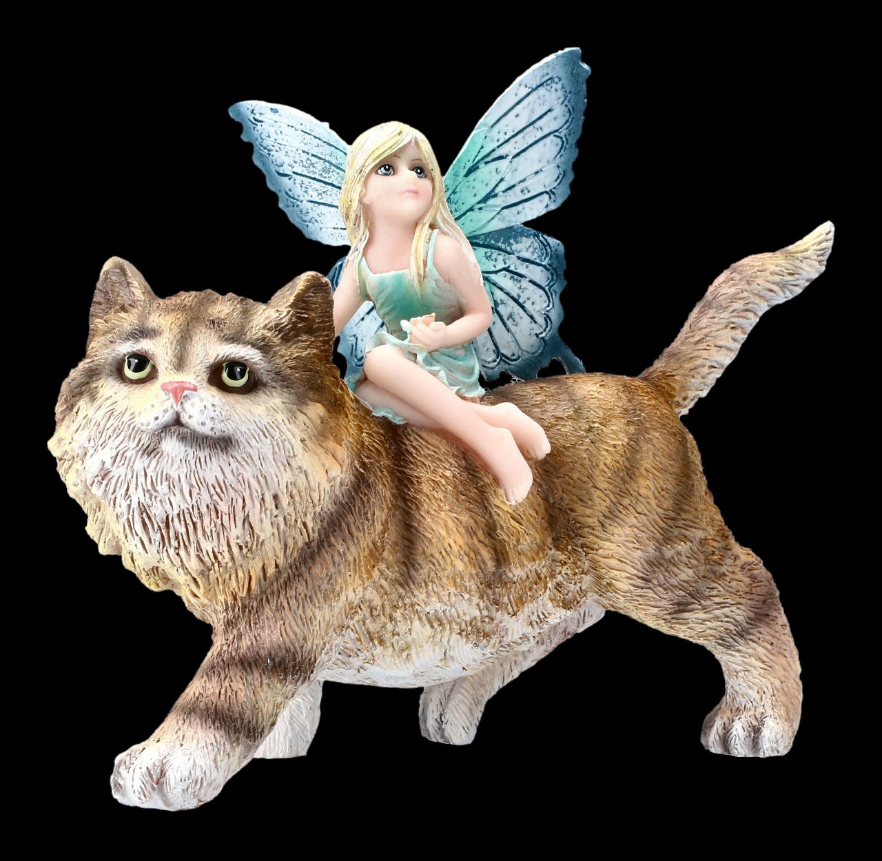 Elfen Figur - Feline Freedom reitet auf Katze