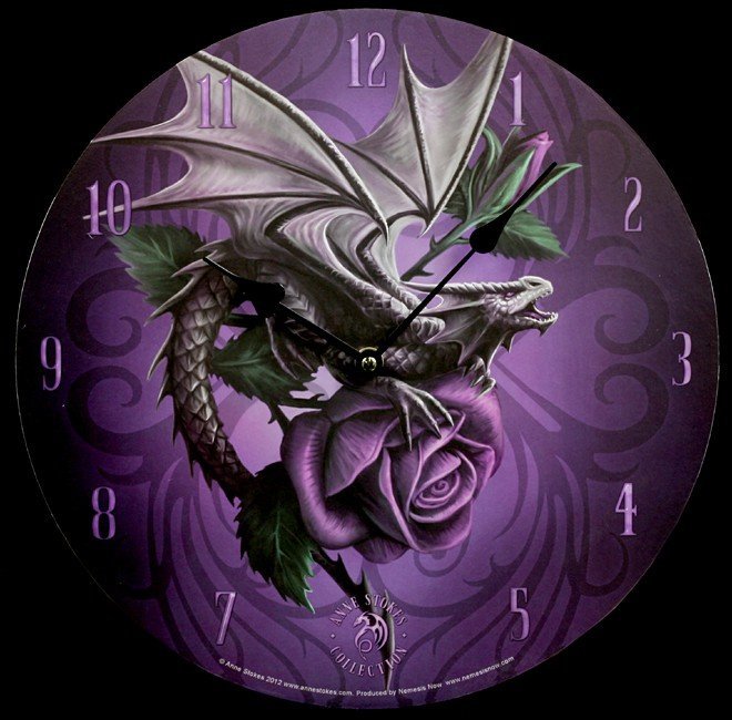 Dragon Beauty Clock - Anne Stokes