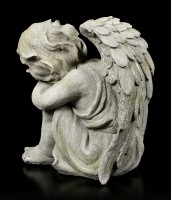 Engel Gartenfigur - Kind schlafend rechts