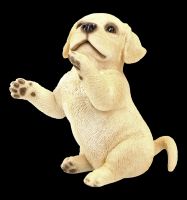 Dog Figurine - Labrador Puppy on Hind Paws