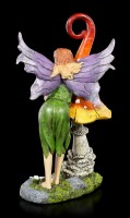 Elfen Figur - Siana mit Pilz und Vogel