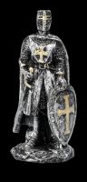 Knight Figurines - Crusader Set of 12 silver 8 cm