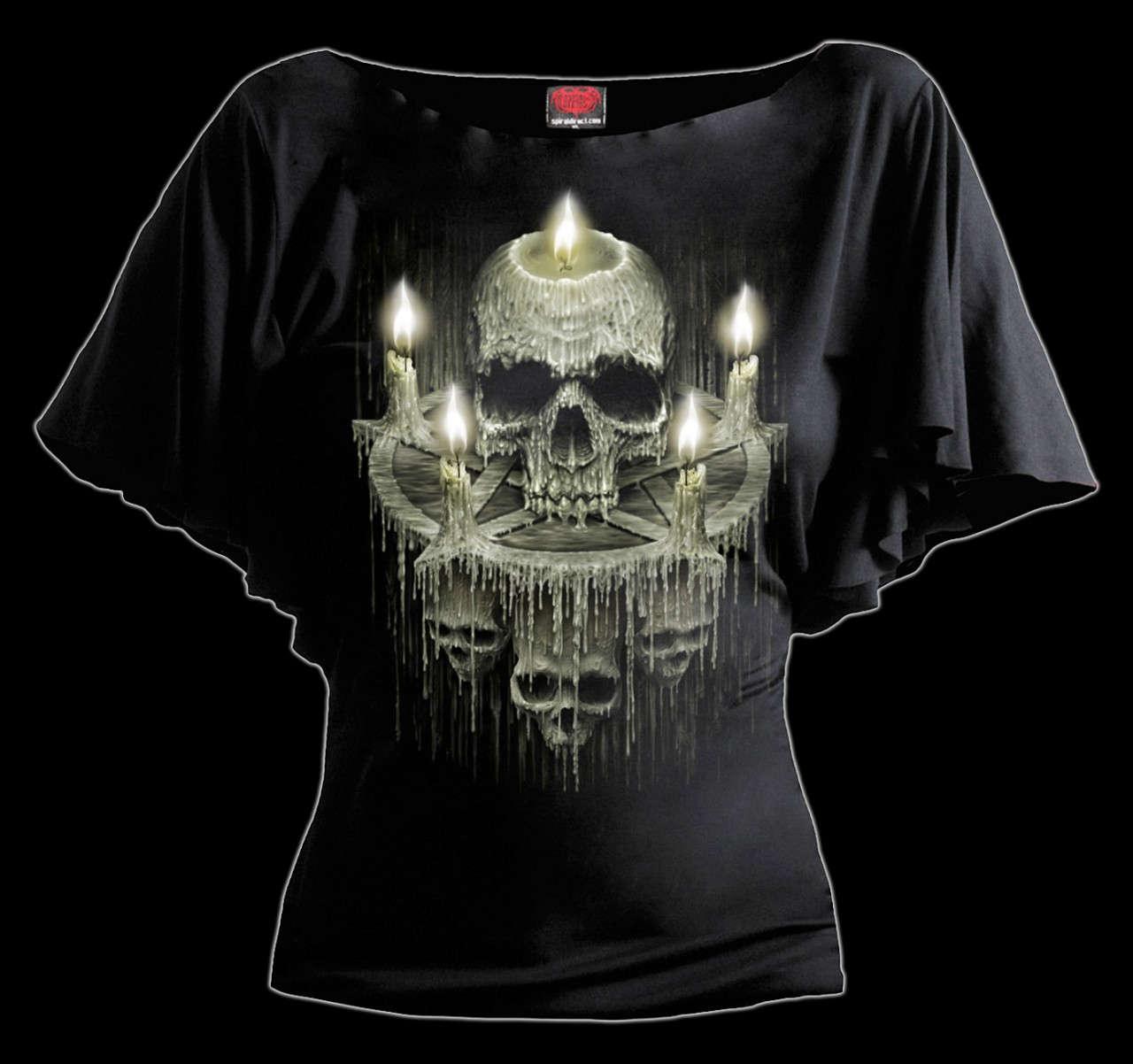 Damen Totenkopf Shirt - Waxed Skull