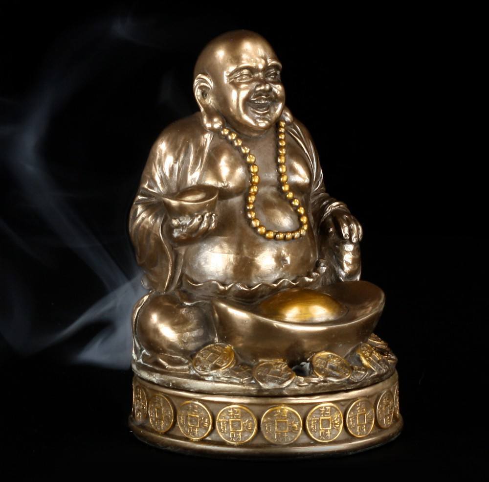 Incense Cone Burner - Happy Buddha