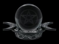 Psychics Ball with Pentagram and Holder