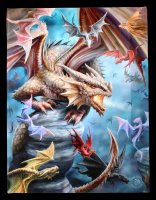 Kleine Leinwand mit Drachen - Dragon Clan