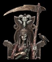 Hel Figur - Germanische Göttin des Todes auf Thron