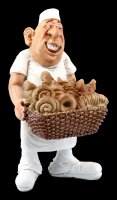 Funny Jobs Figur - Bäcker mit Brotkorb