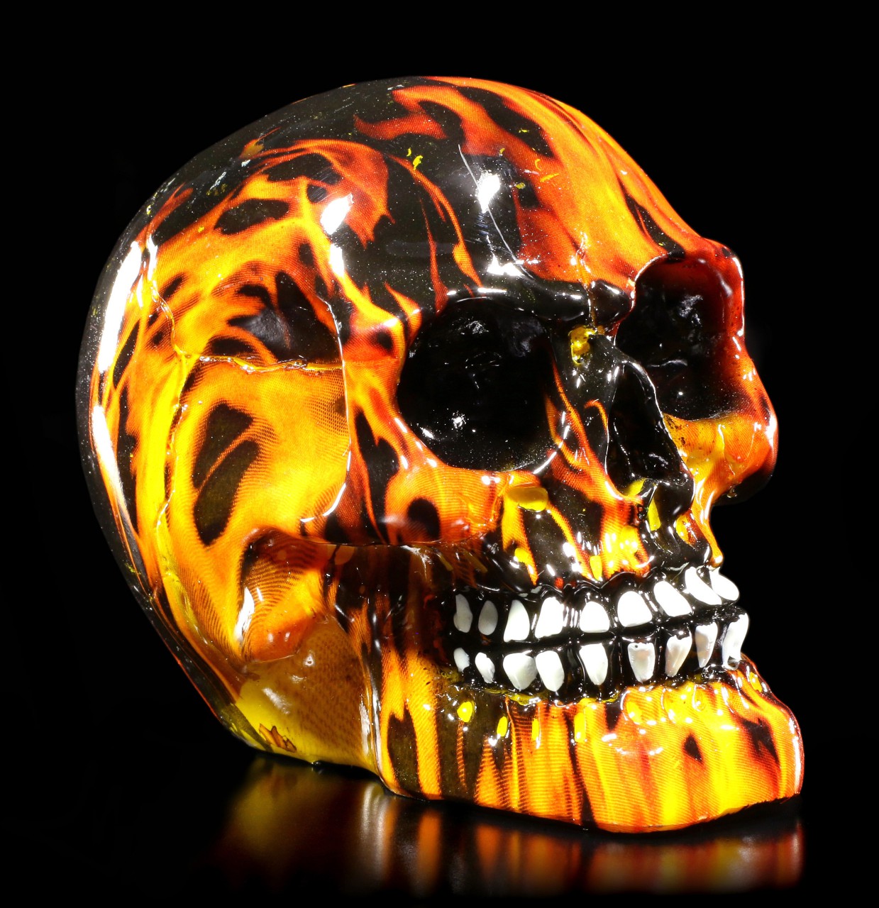 Small Colourful Skull - Eternal Fire