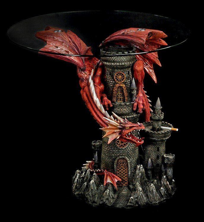 Red Dragon Table - Zirath with Ashtray