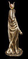 Hathor Figur - Ägyptische Göttin - bronziert