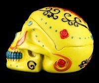 Yellow Skull Ashtray - Day Of The Dead