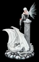 Fairy Figurine - Alaina with white Dragon