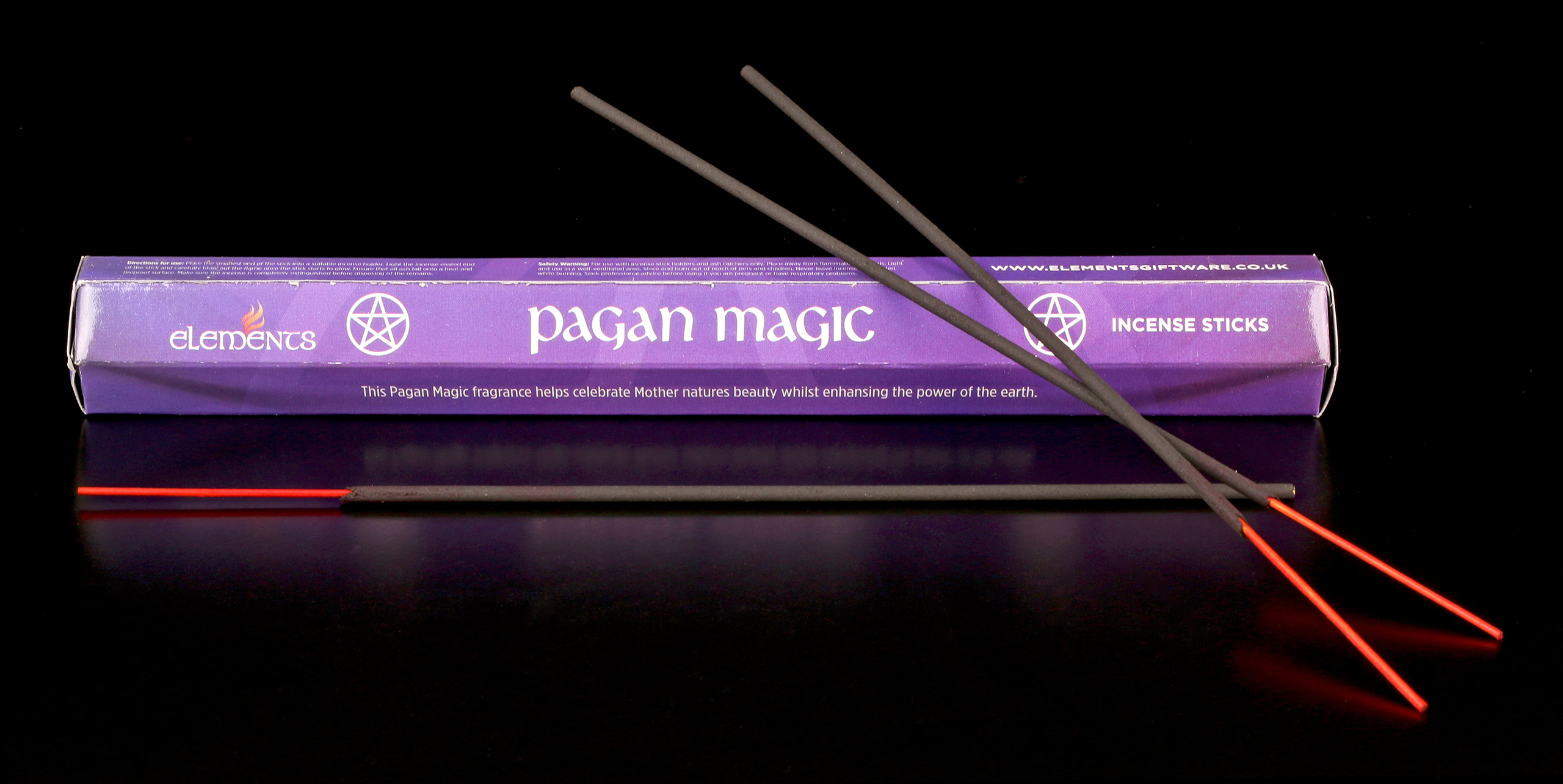 New Elements Black Magic Incense Joss Sticks Pack of 20 with Box 