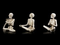 Skeleton Figurines - Yoga Set of 3