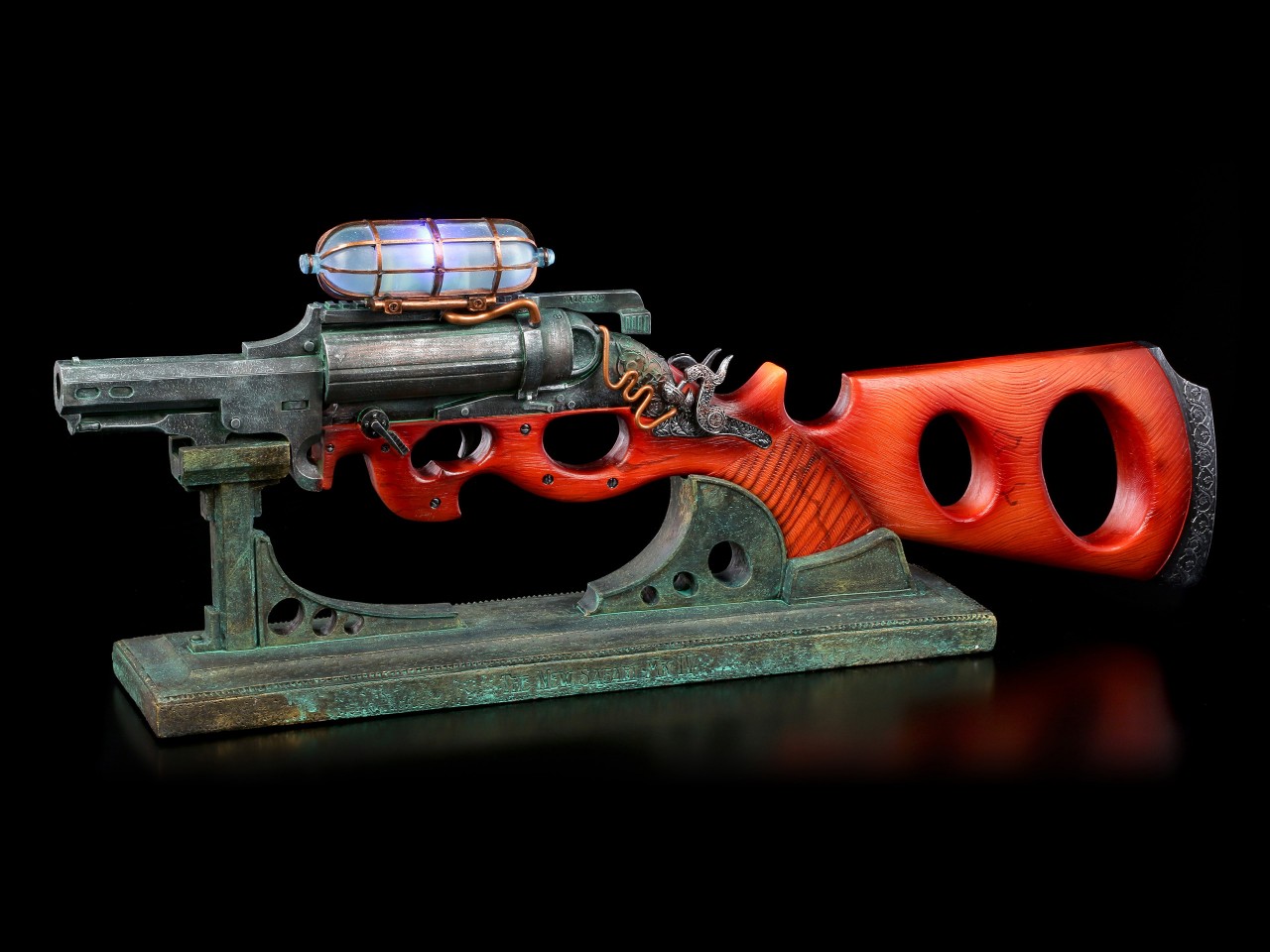 Steampunk Deko Gewehr LED - The New Safari MK IV