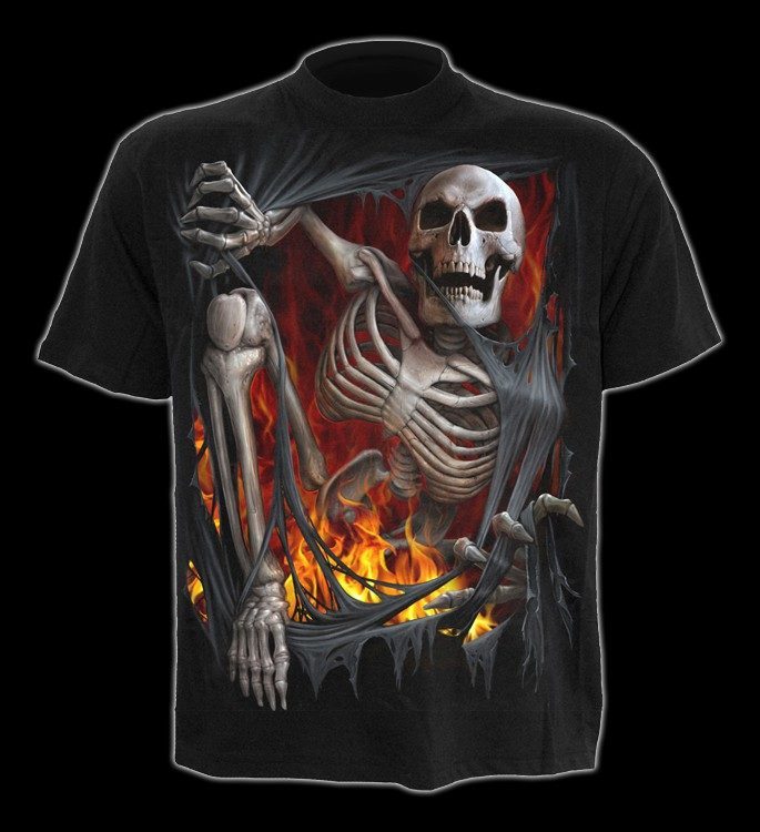 T-Shirt - Skelett steigt aus Hölle - Death Re-Ripped