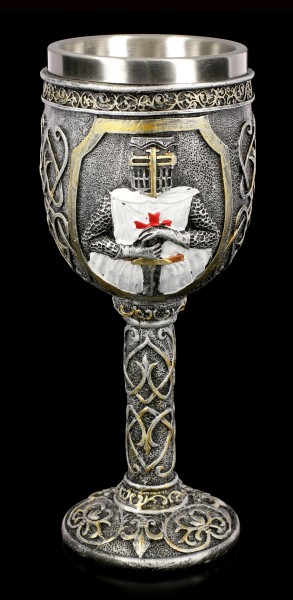 Goblet - Crusader holds Sword - colored