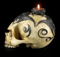 Tealight Holder - Tribal Skull