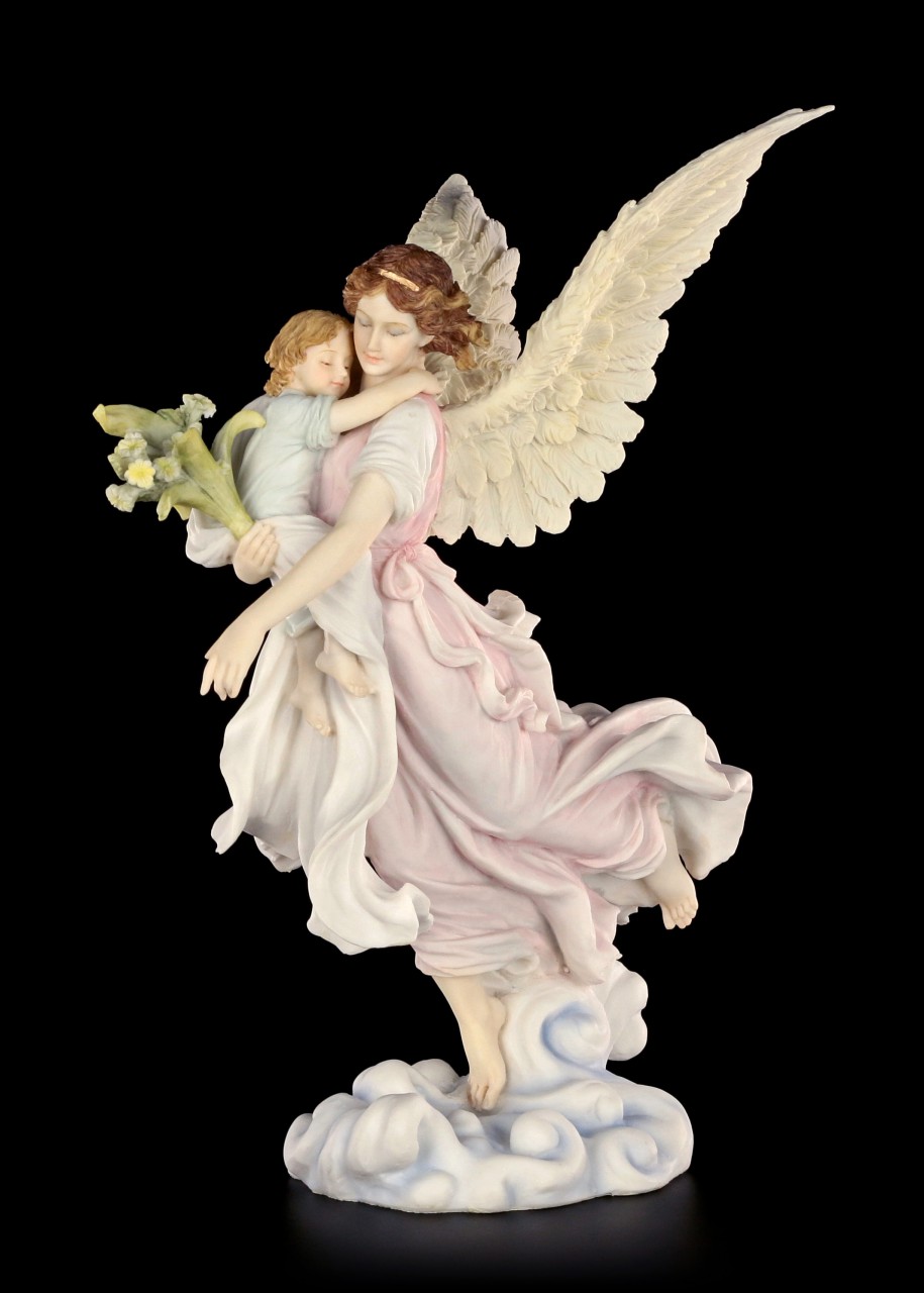 Guardian Angel Figurine - Watching over Children