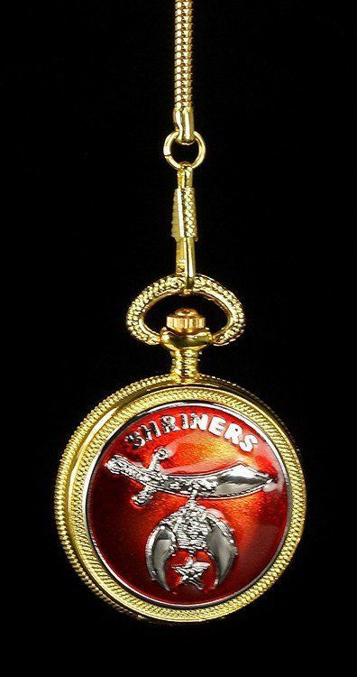 Pocket Watch - Shriners Round Gold Colors
