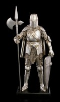 Knight Figurine - Spear & Shield on Pedestal