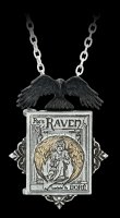 Alchemy Gothic Necklace - Poe's Raven Locket