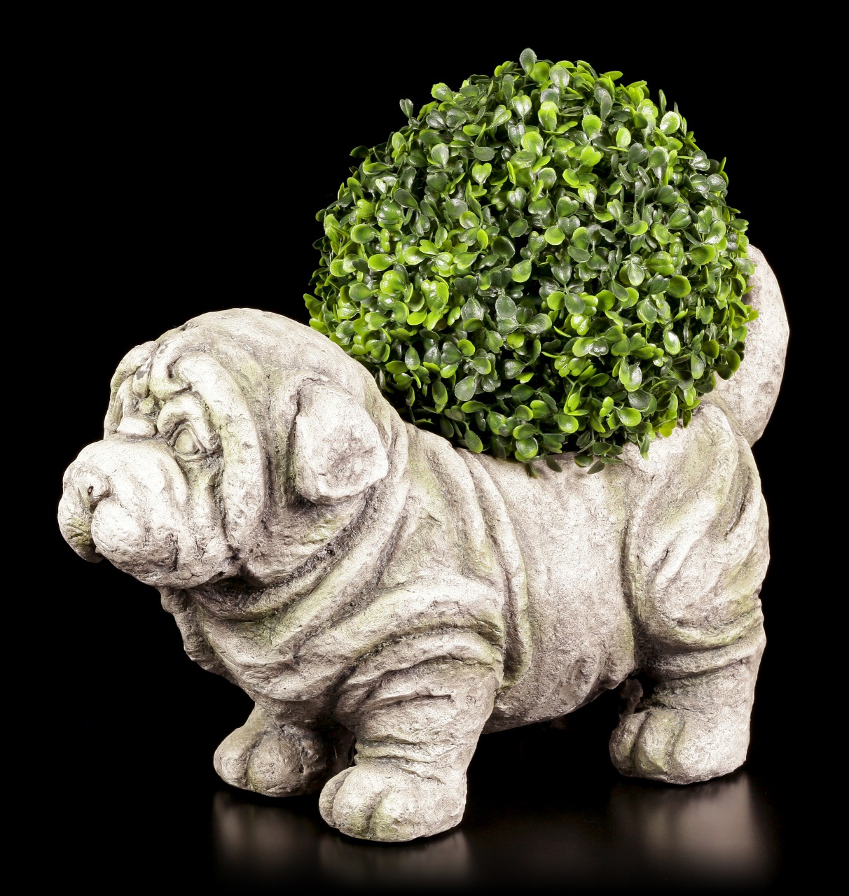 Gartenfigur - Hund als Pflanzentopf