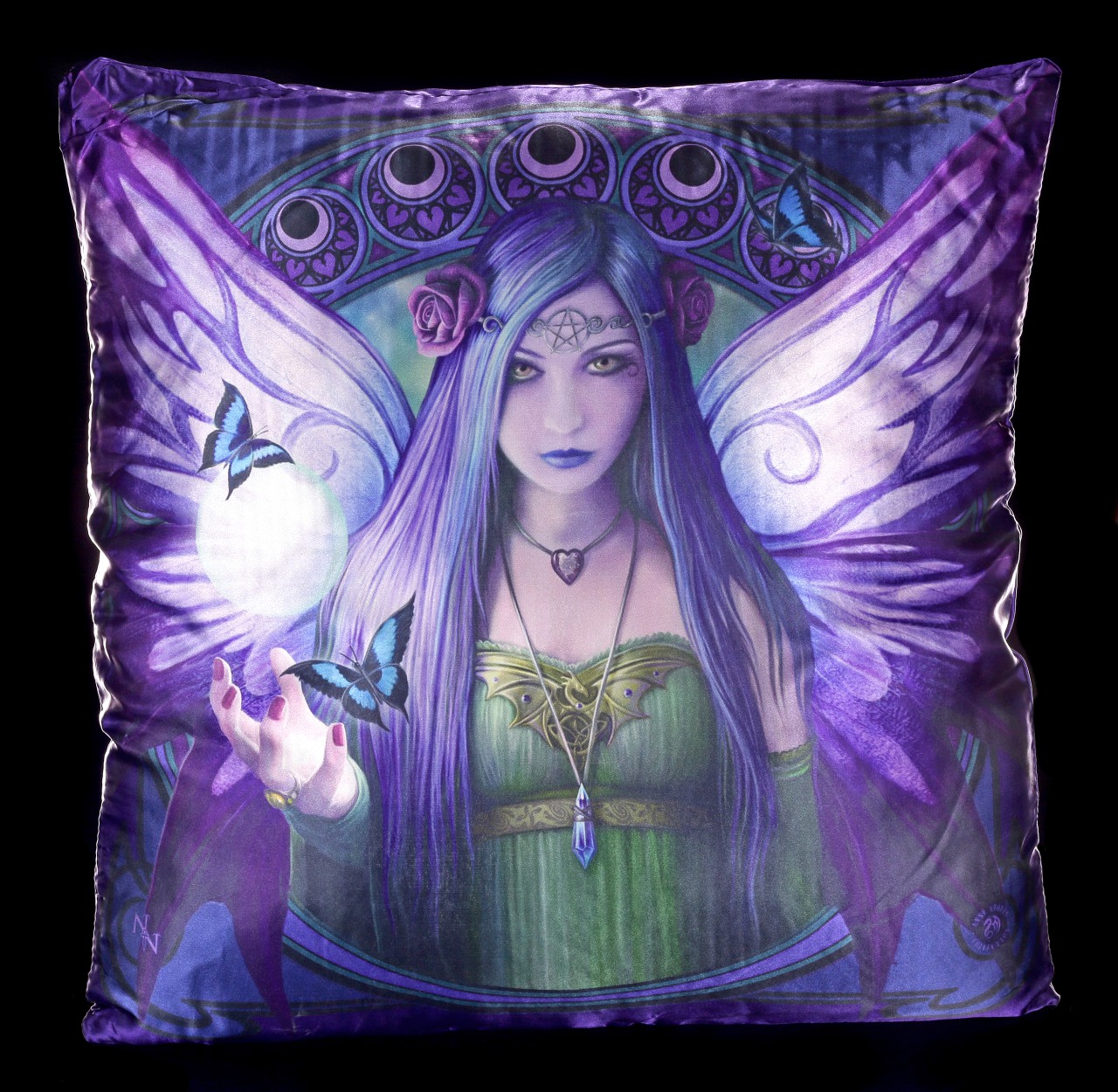 Großes Kissen mit Elfe - Mystic Aura