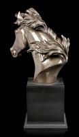 Large Horse Head Bust - bronzed