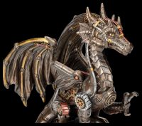 Dragon Figurine - Steampunk Guardian