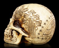Skull with Ancient Egyptian Decorations